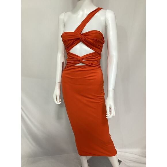 Ronny Kobo 'Mirabelle' Red Crepe Dress Size XS - NWT - Picture 2 of 4